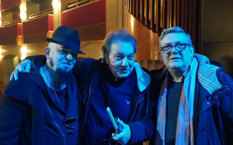 Tullio De Piscopo in studio con Carlo Giardina al Bach Studio